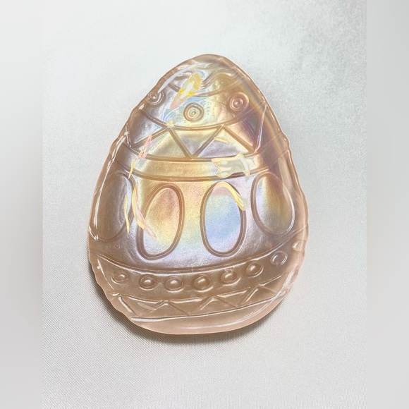 Set of 4 Plates Easter Egg Plates Akcam Hand Made in Turkey Green and Pink - Picture 11 of 12